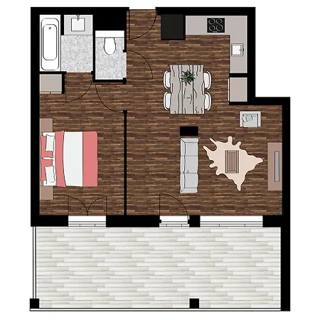 勃朗峰多米奥波特斯度假公寓式酒店 4*